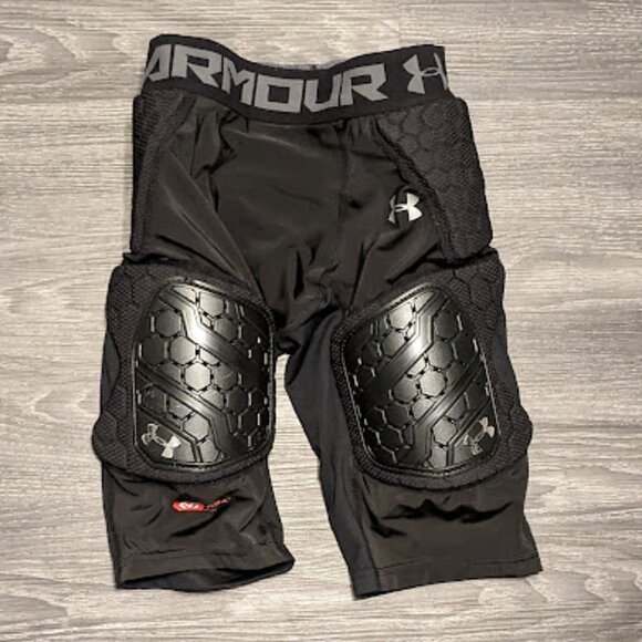 Under Armour Black Padded Shorts - Picture 1 of 5